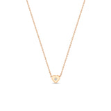  Zoë Chicco 14k Gold Diamond Nugget Heart Pendant Necklace