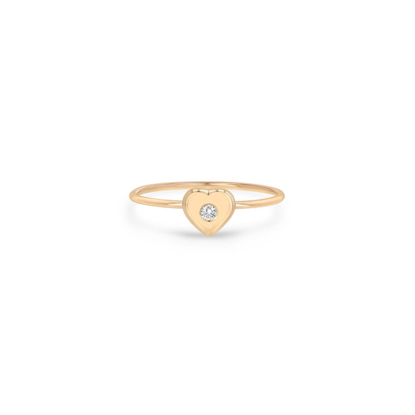 Zoë Chicco 14k Gold Diamond Nugget Heart Ring