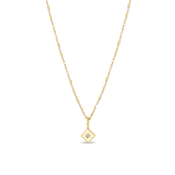 Zoë Chicco 14k Gold Princess Diamond Nugget Pendant Necklace
