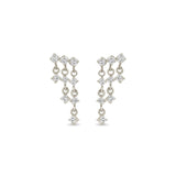 Zoë Chicco 14k Gold Linked Prong Diamond Waterfall Earrings