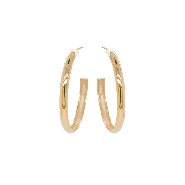 14k Large Chubby Hoops - SALE