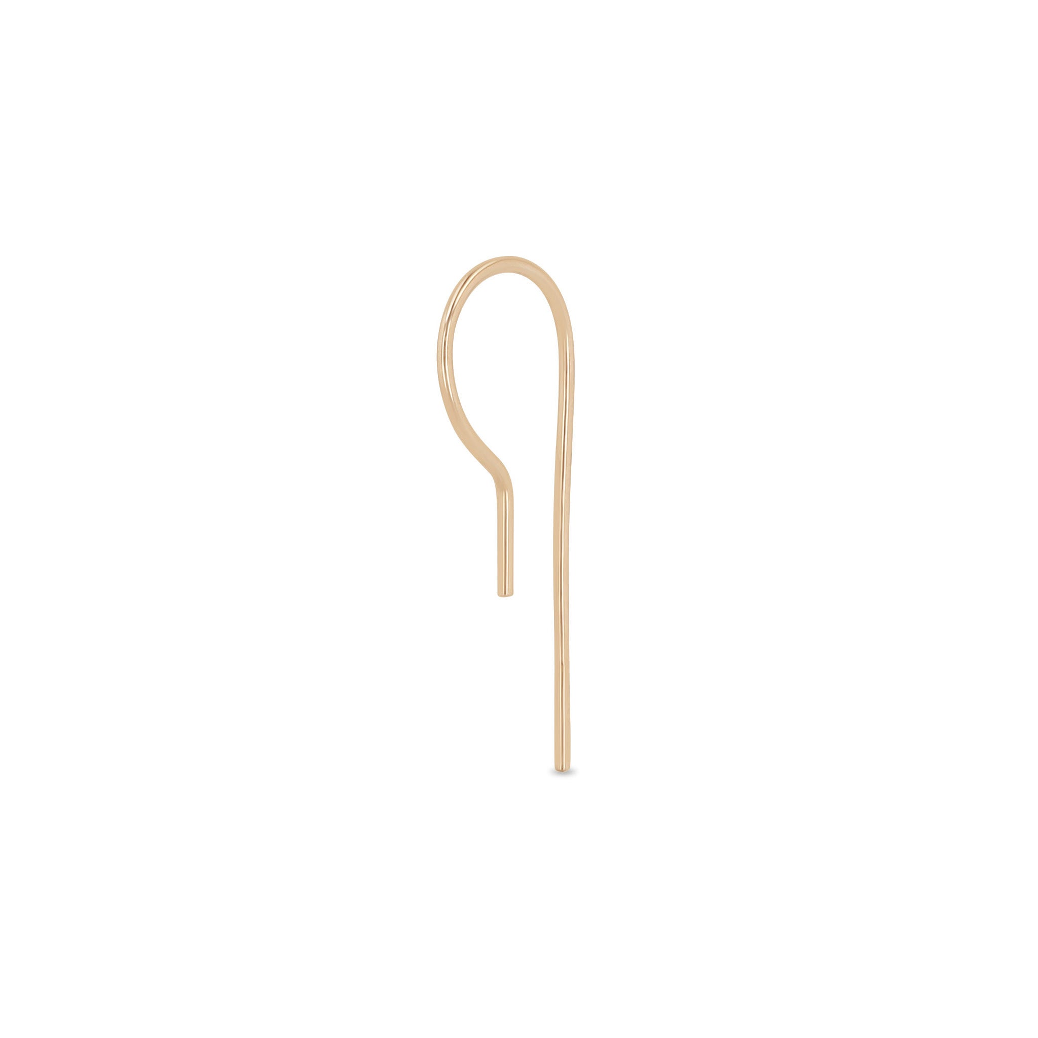 Single Zoë Chicco 14k Gold Wire Hook Earring
