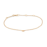 Zoë Chicco 14k Rose Gold Itty Bitty Feather Bracelet