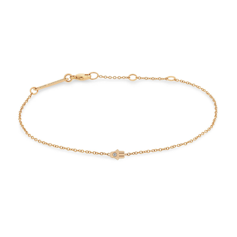 14K Yellow Gold Diamond Hamsa Bracelet – Maurice's Jewelers