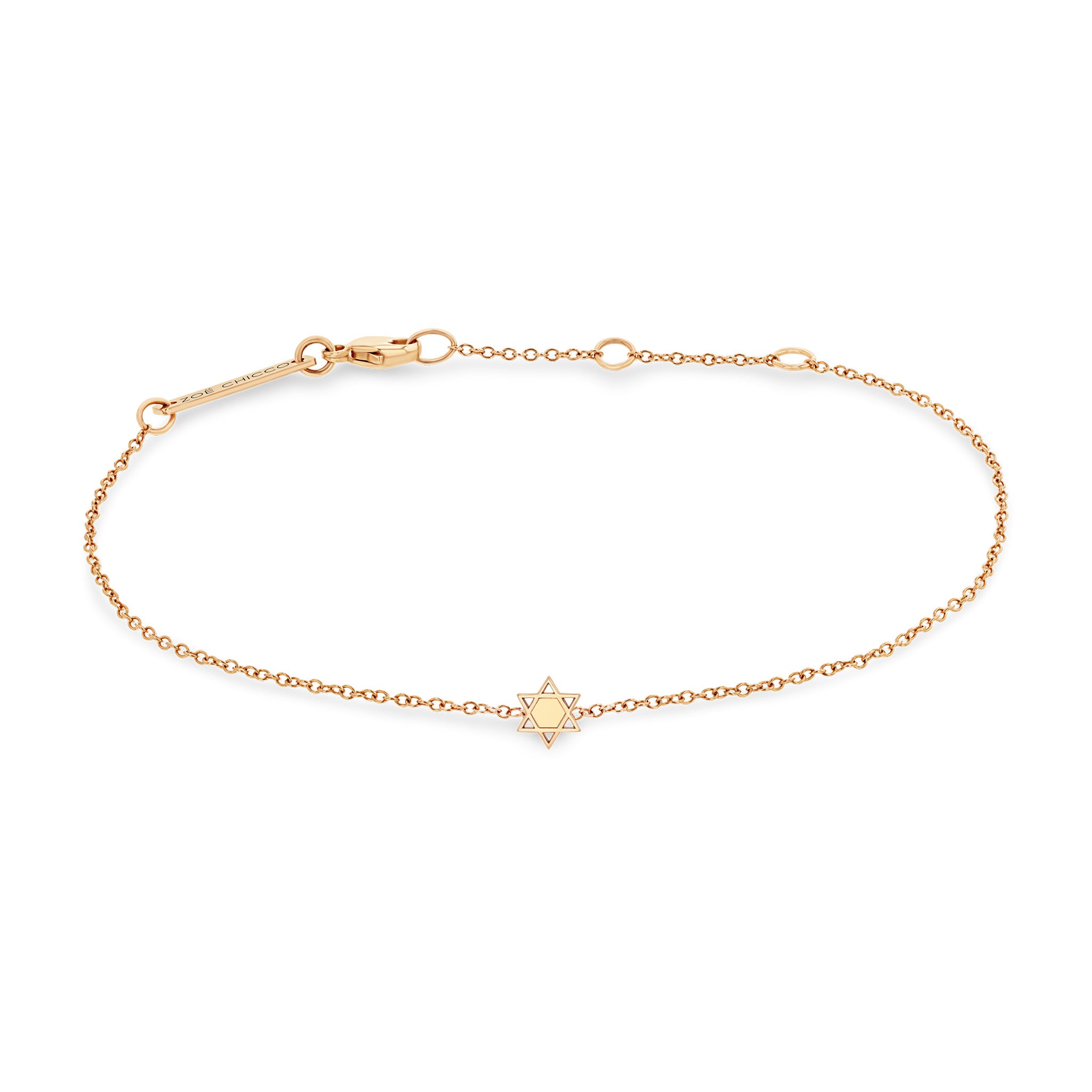 Zoe Chicco 14k Itty Bitty Star of David Bracelet