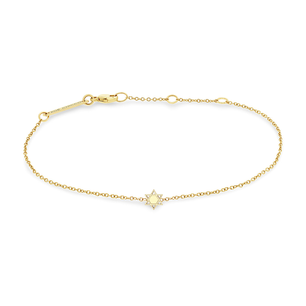 Dainty Gold Plated Jewish Star of David Bracelet on Red Chord – Meira T  Boutique