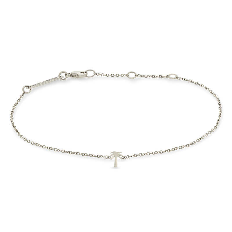 Zoë Chicco 14k White Gold Itty Bitty Palm Tree Bracelet