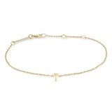 Zoë Chicco 14k Yellow Gold Itty Bitty Palm Tree Bracelet