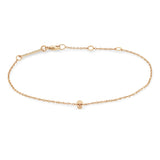 Zoë Chicco 14k Rose Gold Itty Bitty Skull Bracelet