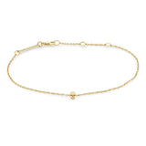 Zoë Chicco 14k Yellow Gold Itty Bitty Skull Bracelet