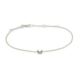 Zoë Chicco 14k White Gold Itty Bitty Butterfly Bracelet