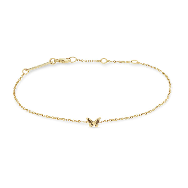 Zoë Chicco 14k Yellow Gold Itty Bitty Butterfly Bracelet