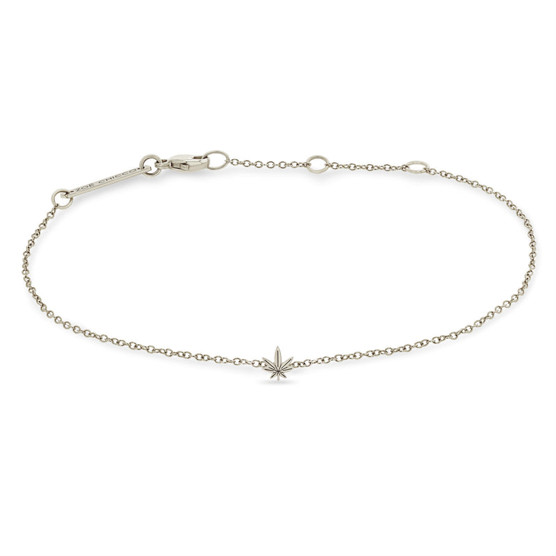 Zoë Chicco 14k White Gold Itty Bitty Mary Jane Bracelet