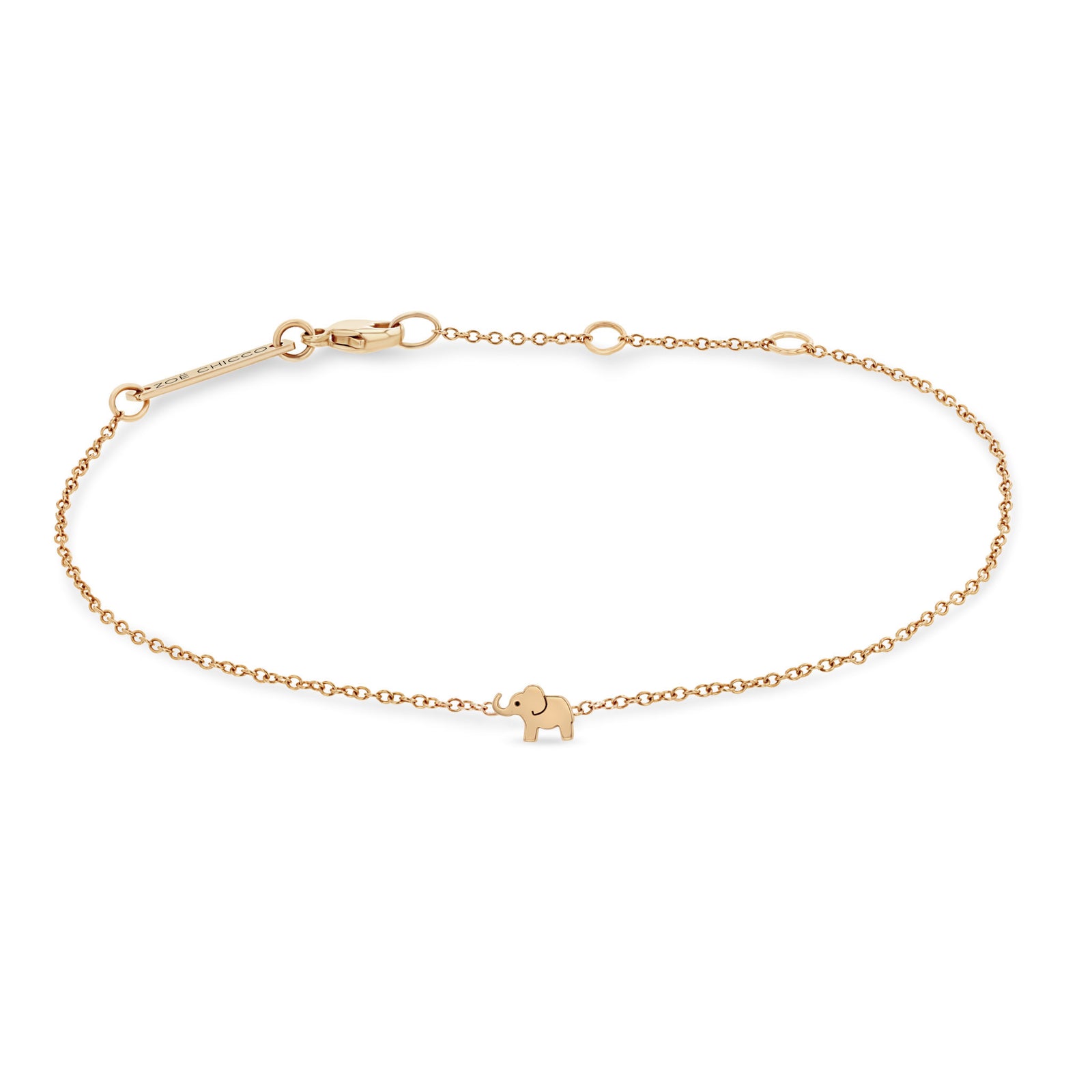 Zoe Chicco ブレスレット 14K ゴールド バタフライ きのこ Zoë Chicco 14k Gold Itty Bitty Butterfly Bracelet With