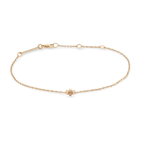 Zoë Chicco 14k Rose Gold Itty Bitty Bee Bracelet