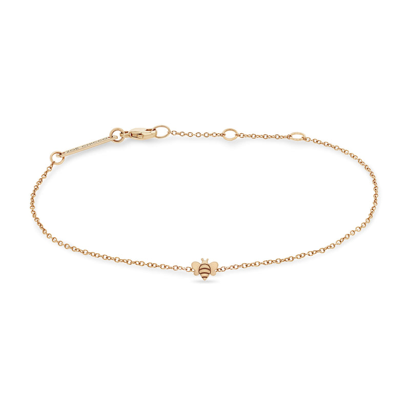 Zoë Chicco 14k Rose Gold Itty Bitty Bee Bracelet