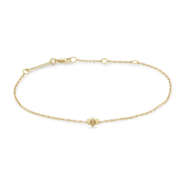 Zoë Chicco 14k Yellow Gold Itty Bitty Bee Bracelet