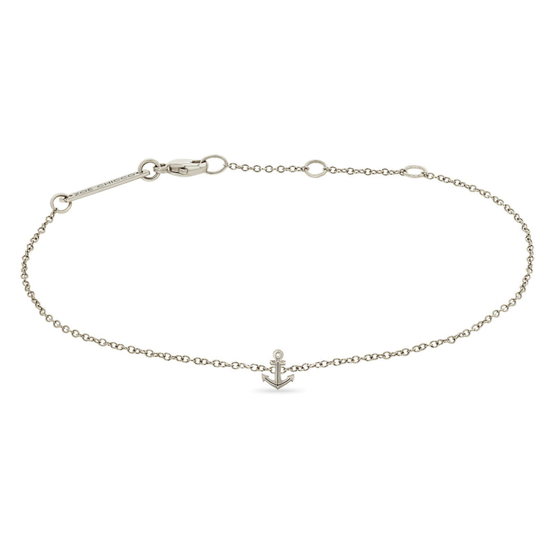 Zoë Chicco 14k Yellow Gold Itty Bitty Anchor Bracelet