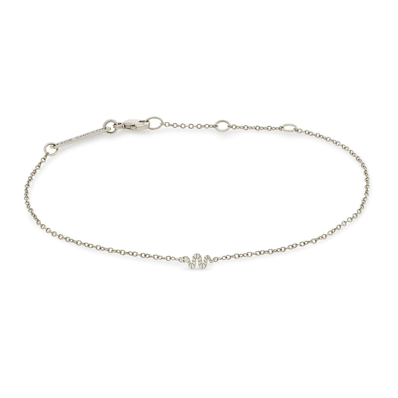 Zoe Chicco 14k White Gold Itty Bitty Snake Bracelet