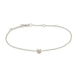 Zoë Chicco 14k White Gold Itty Bitty Cat Bracelet