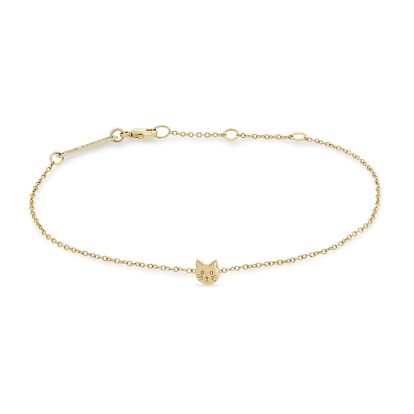 Zoë Chicco 14k Yellow Gold Itty Bitty Cat Bracelet