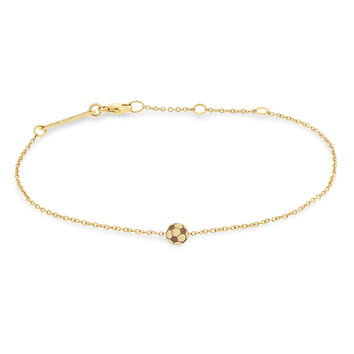 Zoë Chicco 14k Gold Itty Bitty Soccer Ball Bracelet