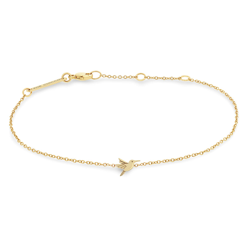 Zoë Chicco 14k Gold Itty Bitty Hummingbird Bracelet