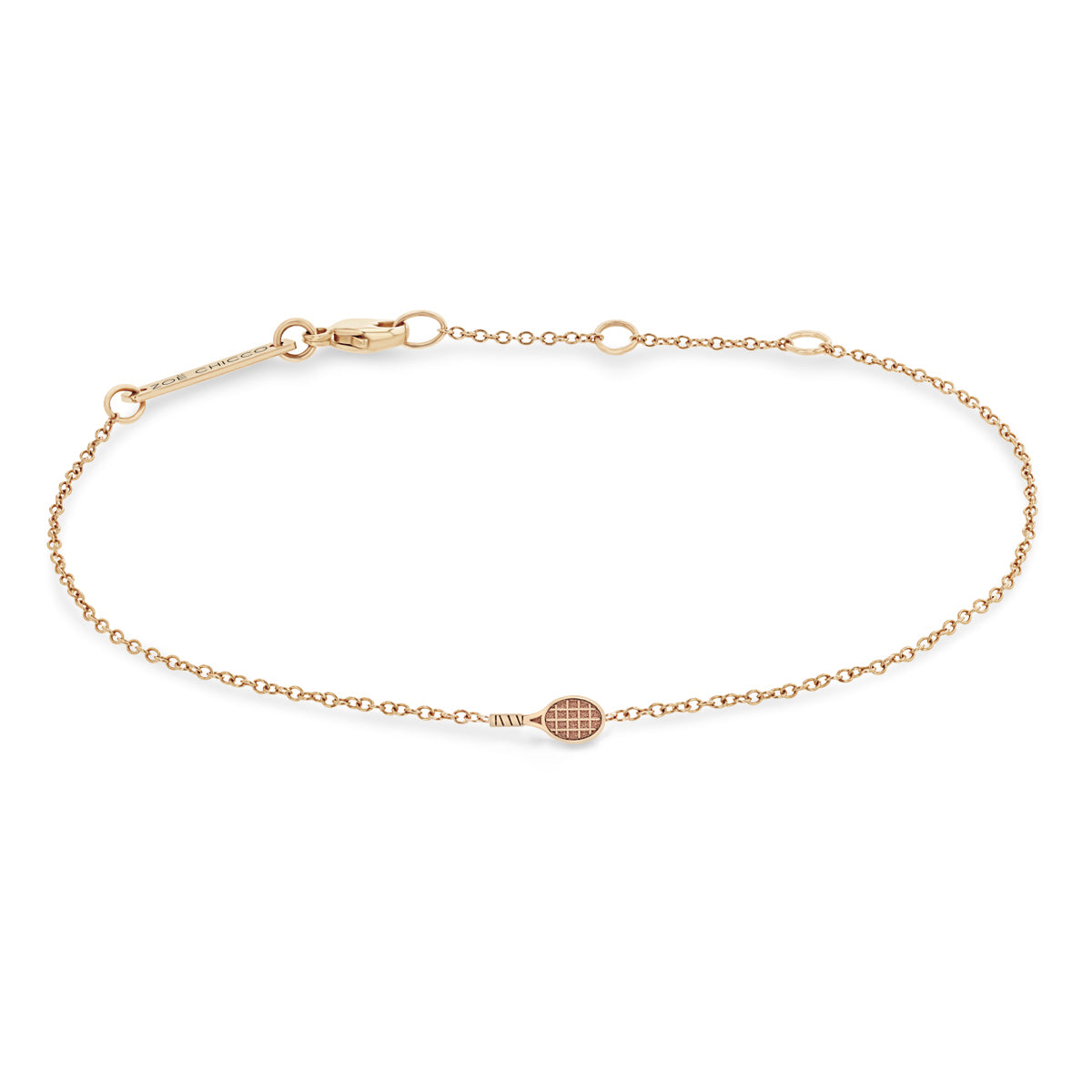 Zoë Chicco 14k Gold Itty Bitty Tennis Racket Bracelet