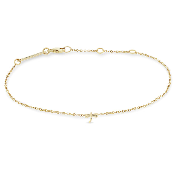 Zoë Chicco 14k Gold Itty Bitty Dragonfly Bracelet