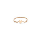 Zoë Chicco 14k Rose Gold Itty Bitty Heart Chain Ring