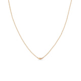 Zoë Chicco 14k Rose Gold Itty Bitty Feather Necklace