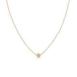 Zoë Chicco 14k Rose Gold Itty Bitty Pavé Diamond Star Necklace