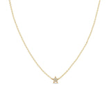 Zoë Chicco 14k Yellow Gold Itty Bitty Pavé Diamond Star Necklace