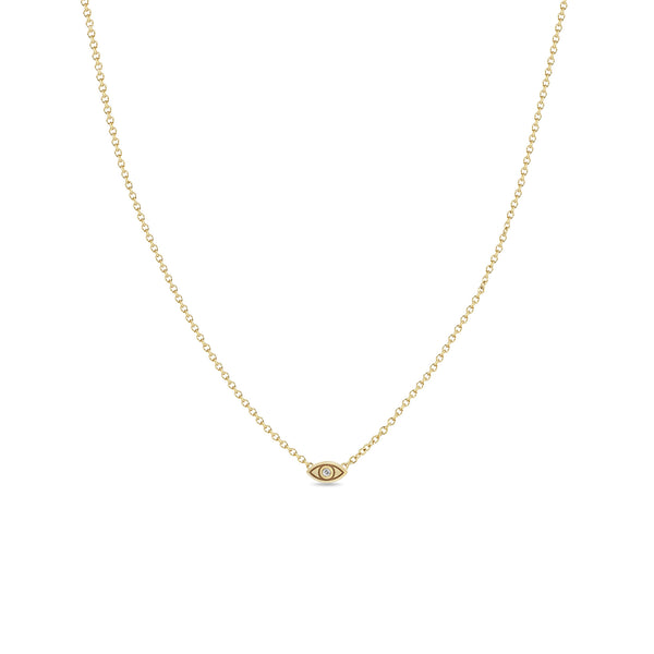 エイミーイストワールeimy jewelry Tiny Dia Necklace Champagne Rose Cut Diamond Necklace Framed by Tiny Gold Dots