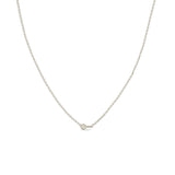 Zoë Chicco 14k White Gold Itty Bitty Key Necklace