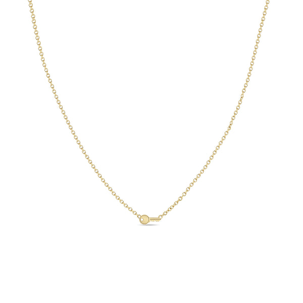 Zoë Chicco 14k Yellow Gold Itty Bitty Key Necklace