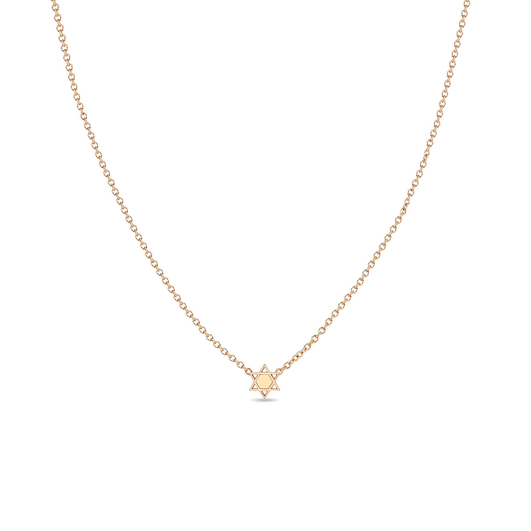 Zoë Chicco 14k Gold Itty Bitty Star of David Necklace