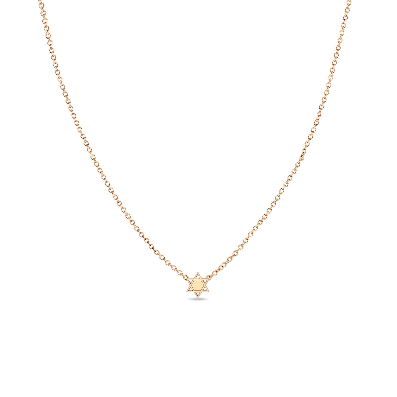 Zoë Chicco 14k Gold Itty Bitty Star of David Necklace – ZOË CHICCO