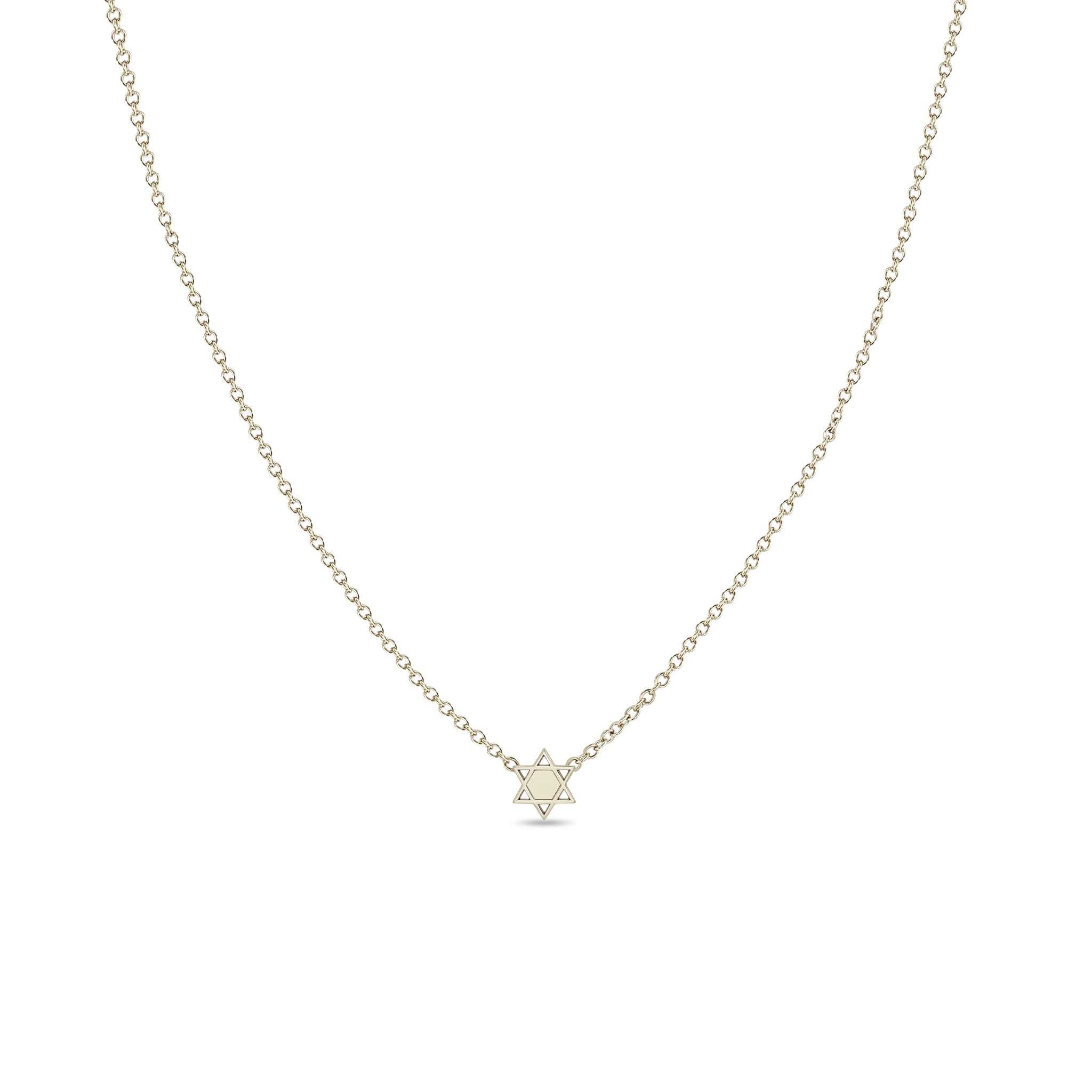 Zoë Chicco 14k Gold Itty Bitty Star of David Necklace