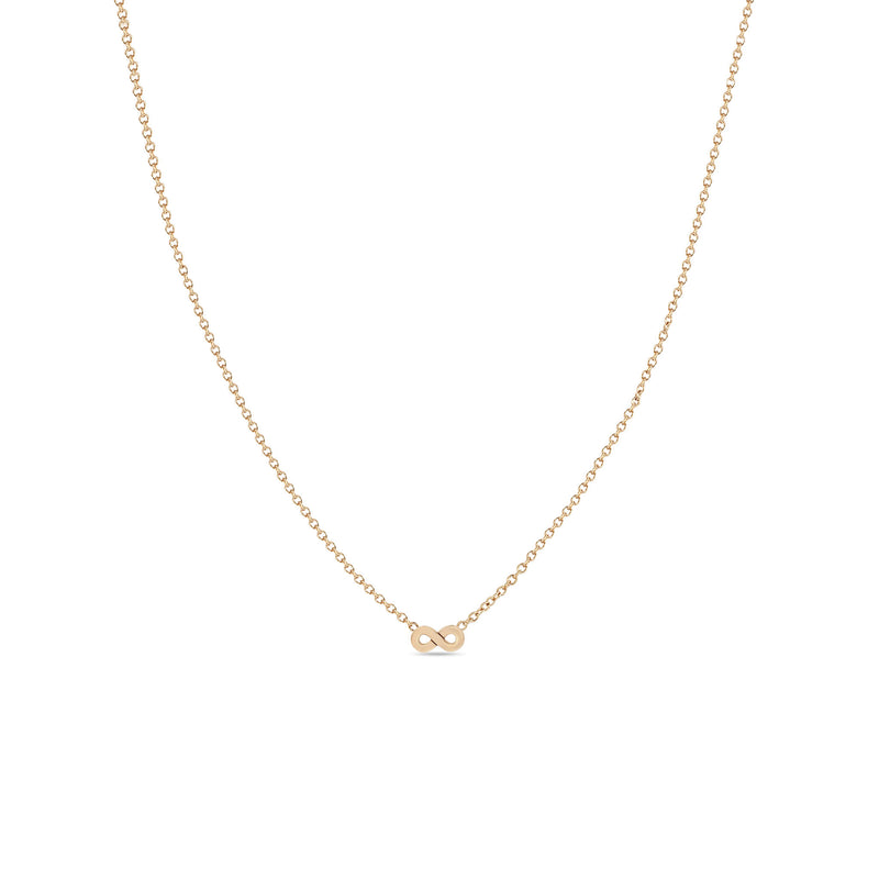 Zoë Chicco 14k Rose Gold Itty Bitty Infinity Necklace