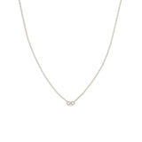 Zoë Chicco 14k White Gold Itty Bitty Infinity Necklace