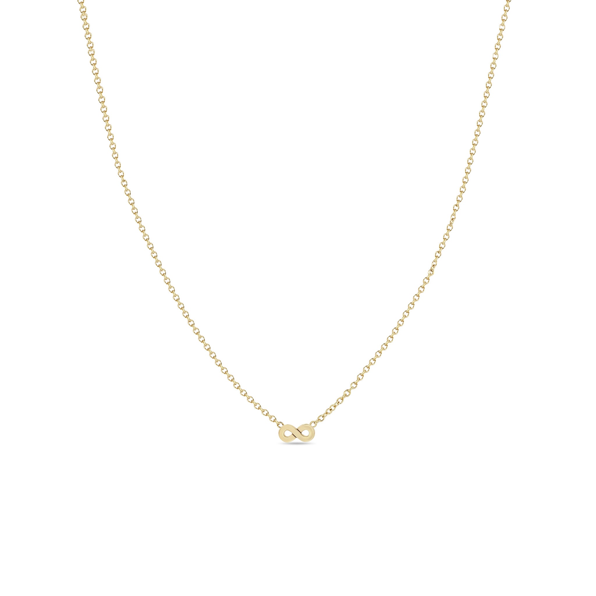 Zoë Chicco 14k Yellow Gold Itty Bitty Infinity Necklace