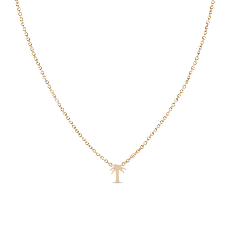 Zoë Chicco 14k Rose Gold Itty Bitty Palm Tree Necklace