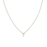 Zoë Chicco 14k White Gold Itty Bitty Palm Tree Necklace