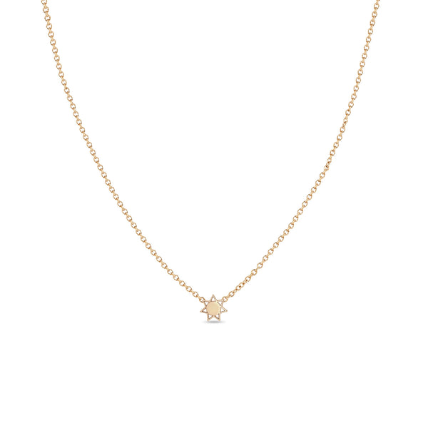 Zoë Chicco 14k Rose Gold Itty Bitty Sun Necklace