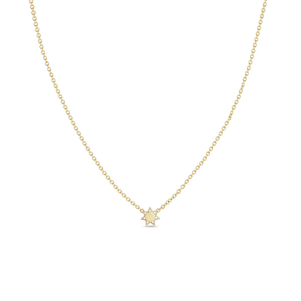 Zoë Chicco 14k Yellow Gold Itty Bitty Sun Necklace