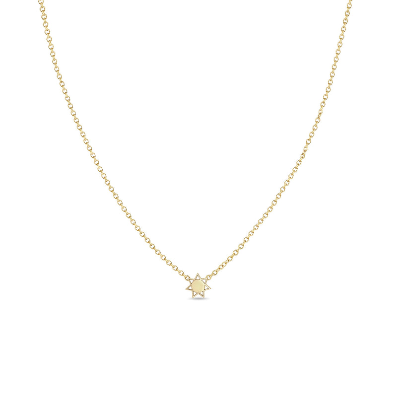 Zoë Chicco 14k Yellow Gold Itty Bitty Sun Necklace