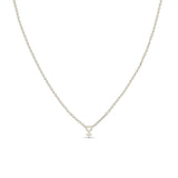 Zoë Chicco 14k White Gold Itty Bitty Female Symbol Necklace