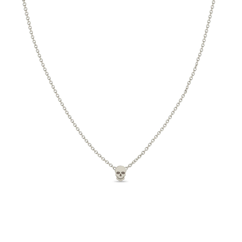 Zoë Chicco 14k Gold Itty Bitty Skull Necklace