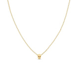 Zoë Chicco 14k Gold Itty Bitty Skull Necklace